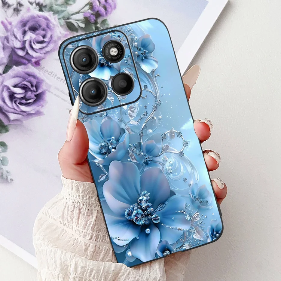 Colorful Flower Painted Soft Silicone Case for Motorola Moto G Series