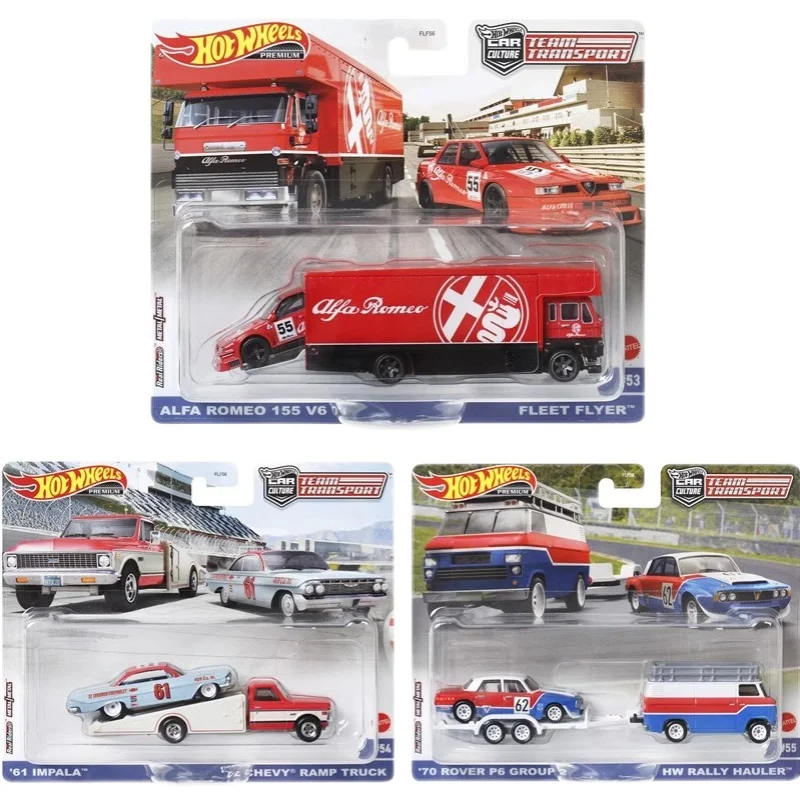 Mattel Sports Car Porsche Hot Wheels Nissan Collect Toys Dodge Cars for Kids Model Hotwheels Bens Transport 1/64 Car 2PCS Set 4