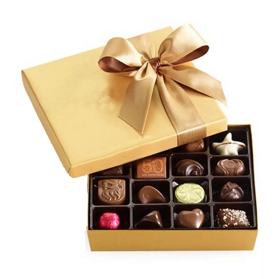 Hot sale and elegant luxury cardboard paper chocolate boxes and chocolate tray Popular 4