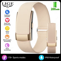 Sleek Ultra - Light Fitness Tracker with 178+ Sports Modes and Waterproof Smart Features (Gold)