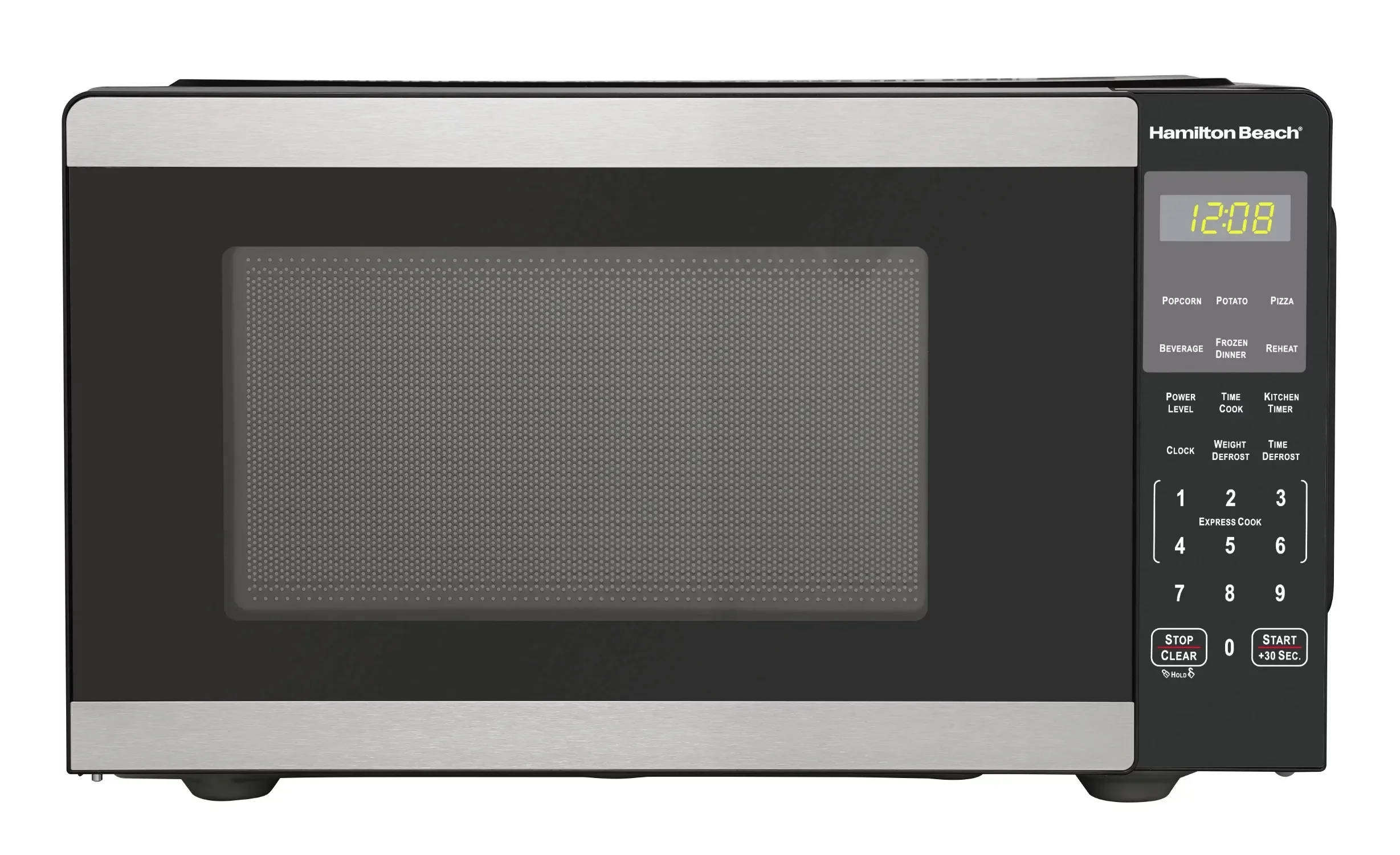 Countertop Microwave Oven, 900 Watts, Stainless Steel