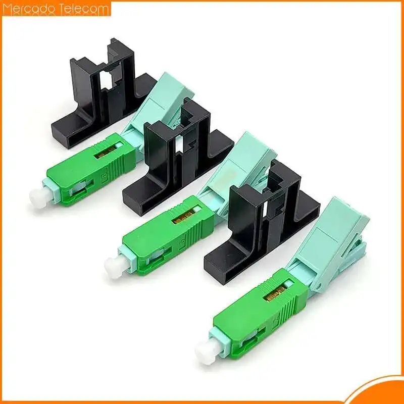 SC APC Fast Connector 53mm Single-Mode FTTH Tool Cold Connector SC UPC Fiber Optic Quick 50/100/200 PCS fiber optic adapter