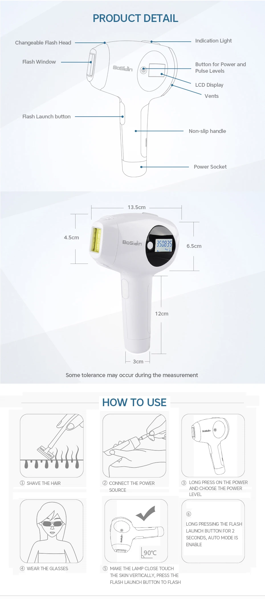 Epilatore laser ipl a luce pulsata permanente e senza dolore_voghion.com