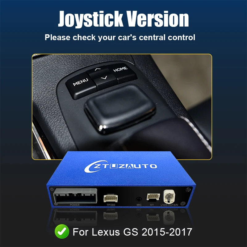 Lexus GS 2015-2017用のワイヤレスCarplayインターフェース