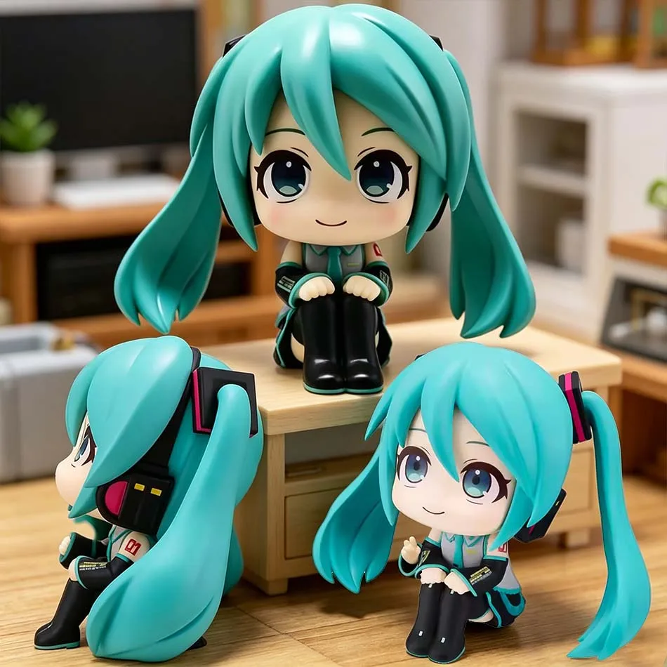 Charming Handmade Anime Hatsune Miku Doll – Perfect Desktop Decoration & Unique Christmas Gift