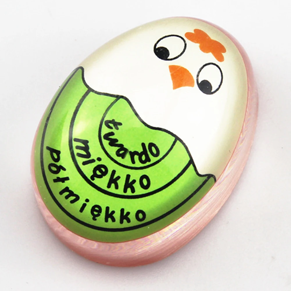 2pcs Color Changing Plastic Boiled Egg Alarm Timer Cute Eggs Digital Timer Mini Egg Boiling Cooking Tools Kitchen Gadgets