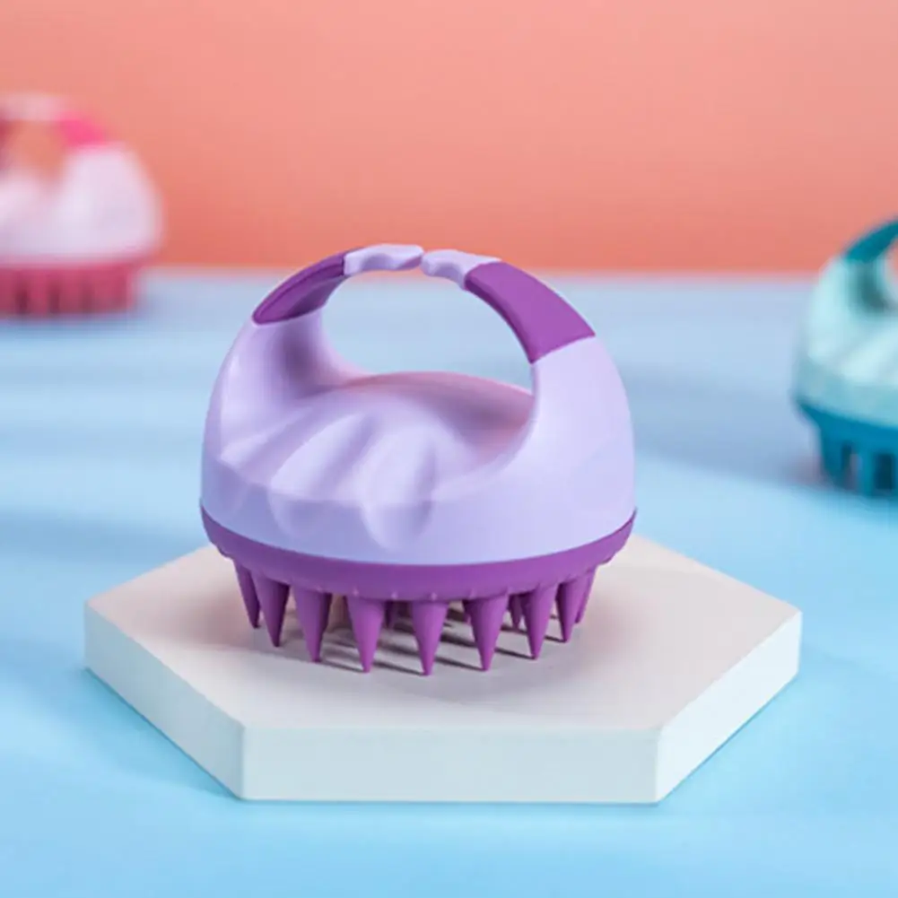 Handheld Scalp Massage Brush with Handle Cleaning Remove Dandruff