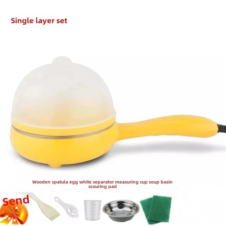 Mini Multifunctional Home Use Double Layer Egg Boiler Egg Steamer Breakfast Machine Gift Small Household Appliance