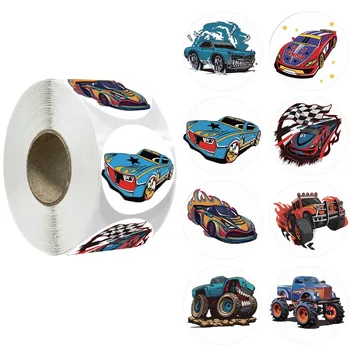 100-500 pezzi adesivi rimovibili per auto sportive da corsa per regalo per bambini giocattolo insegnante ricompensa incoraggiamento fornitura stazionaria