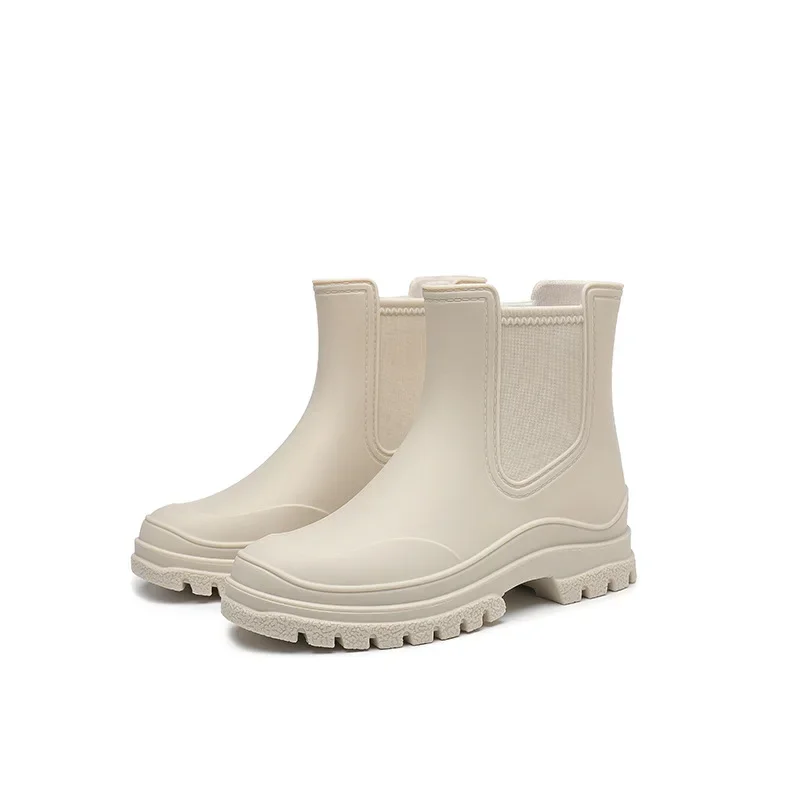 2023 Winter Fleece Warm Women's Boots New Comfortable Platform Waterproof Rain Boots Lightweight Non-slip Snow Boots Female