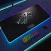 of Mousepads Mat Gaming MousePad LED Table Pads Game Backlit Rubber Desktop XXL RGB T-Thrones Desk  Micro USB 3