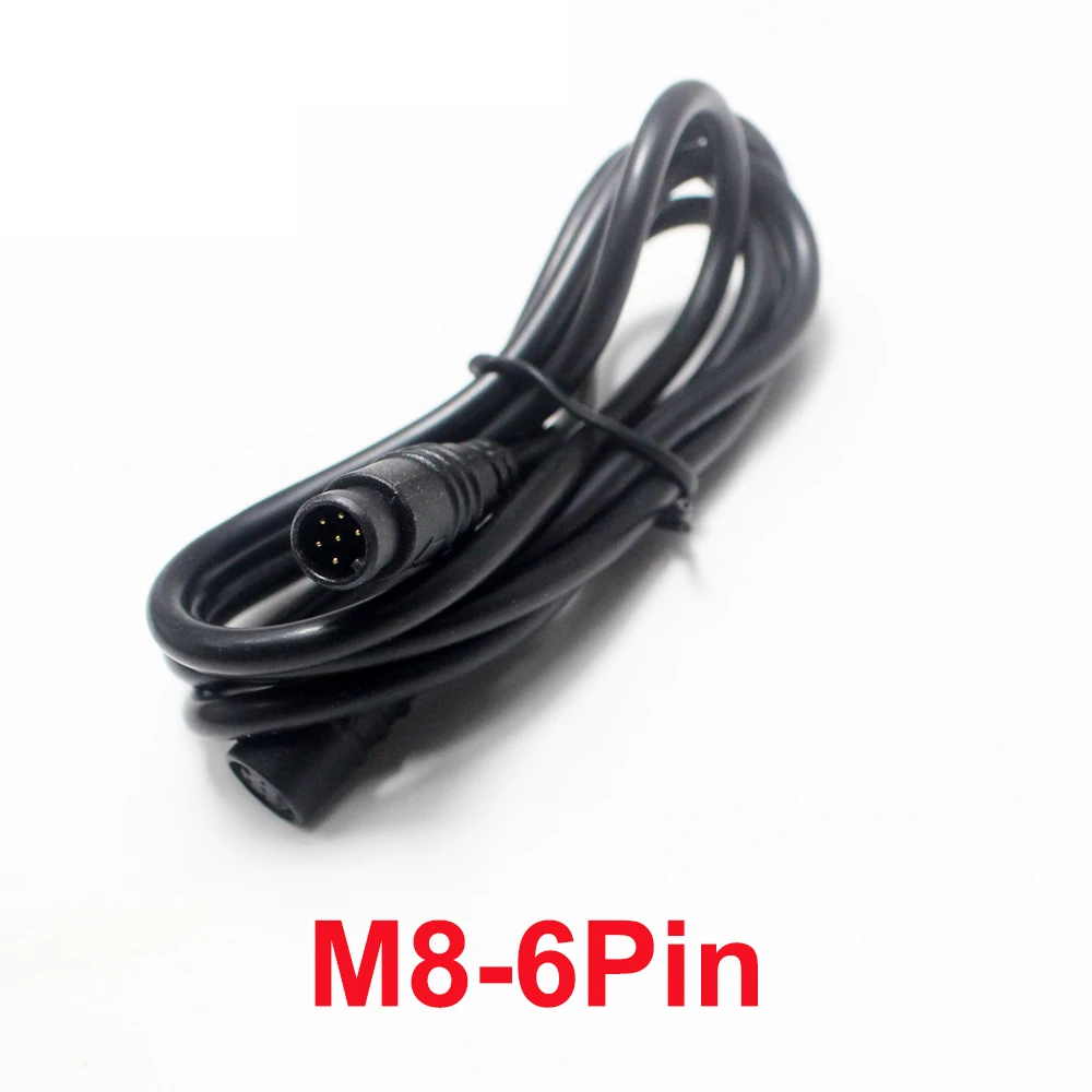 Durable Waterproof E-Bike Speed Sensor Extension Cable - 1M Male to Female Connector