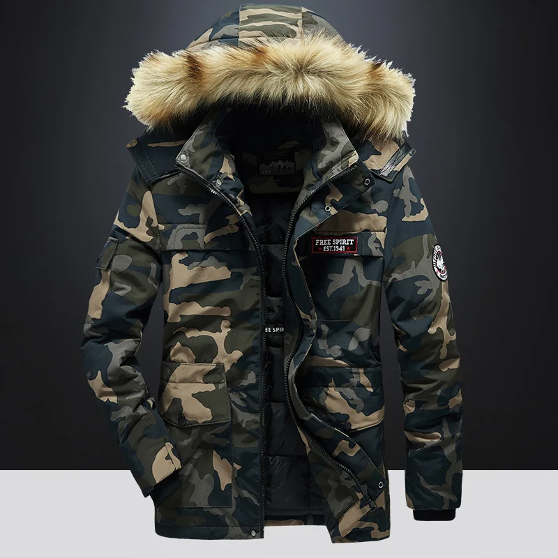 TRAF Winter New Cotton-Padded Men's Thick Fashion Handsome Hooded Cotton-Padded Jacket Pure Cotton Warm Cotton-Padded Jacket 5