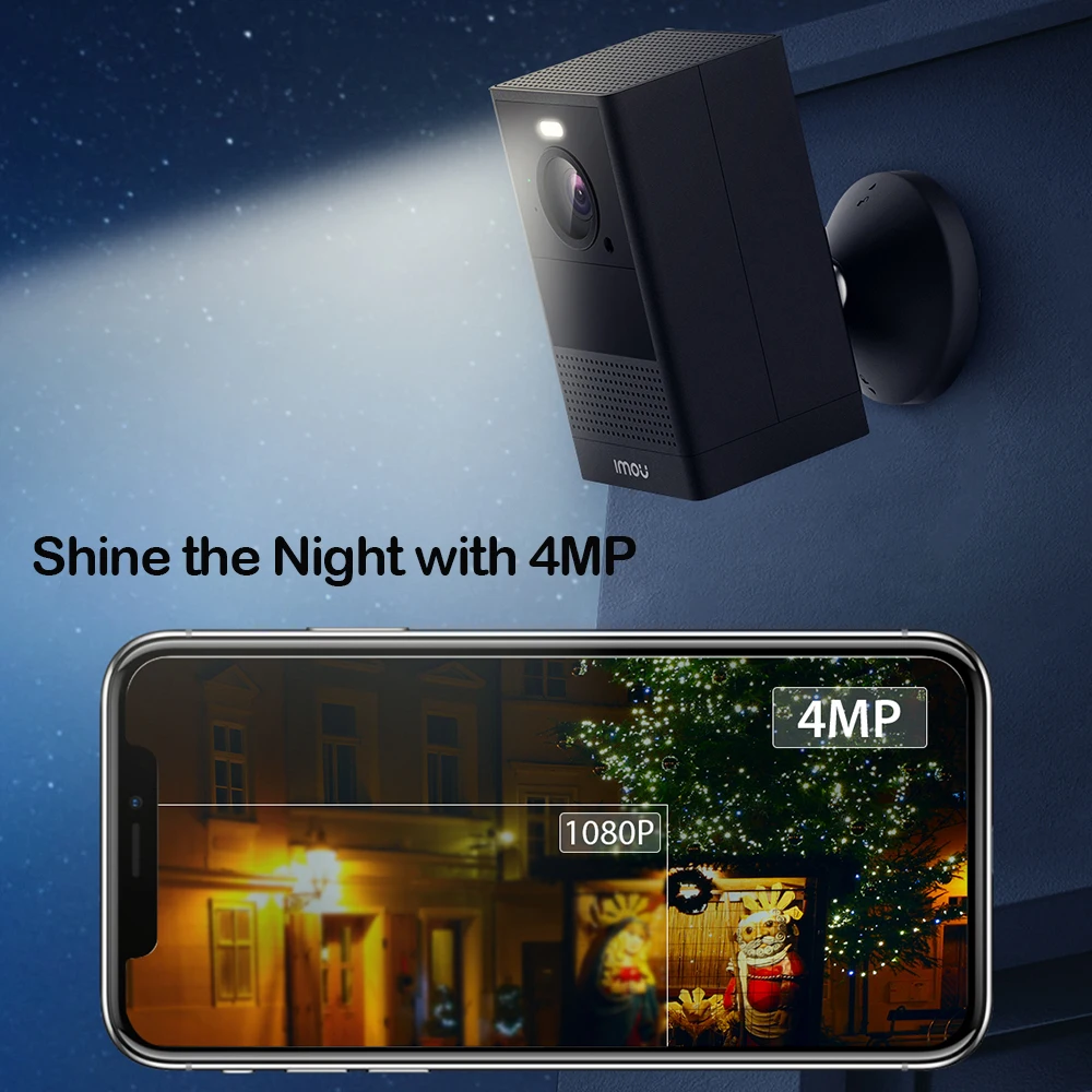IMOU– caméra de Surveillance cellulaire 2, 4mp, 5G, Wi-Fi, sans fil, étanche,  détection humaine, PIR, Vision nocturne