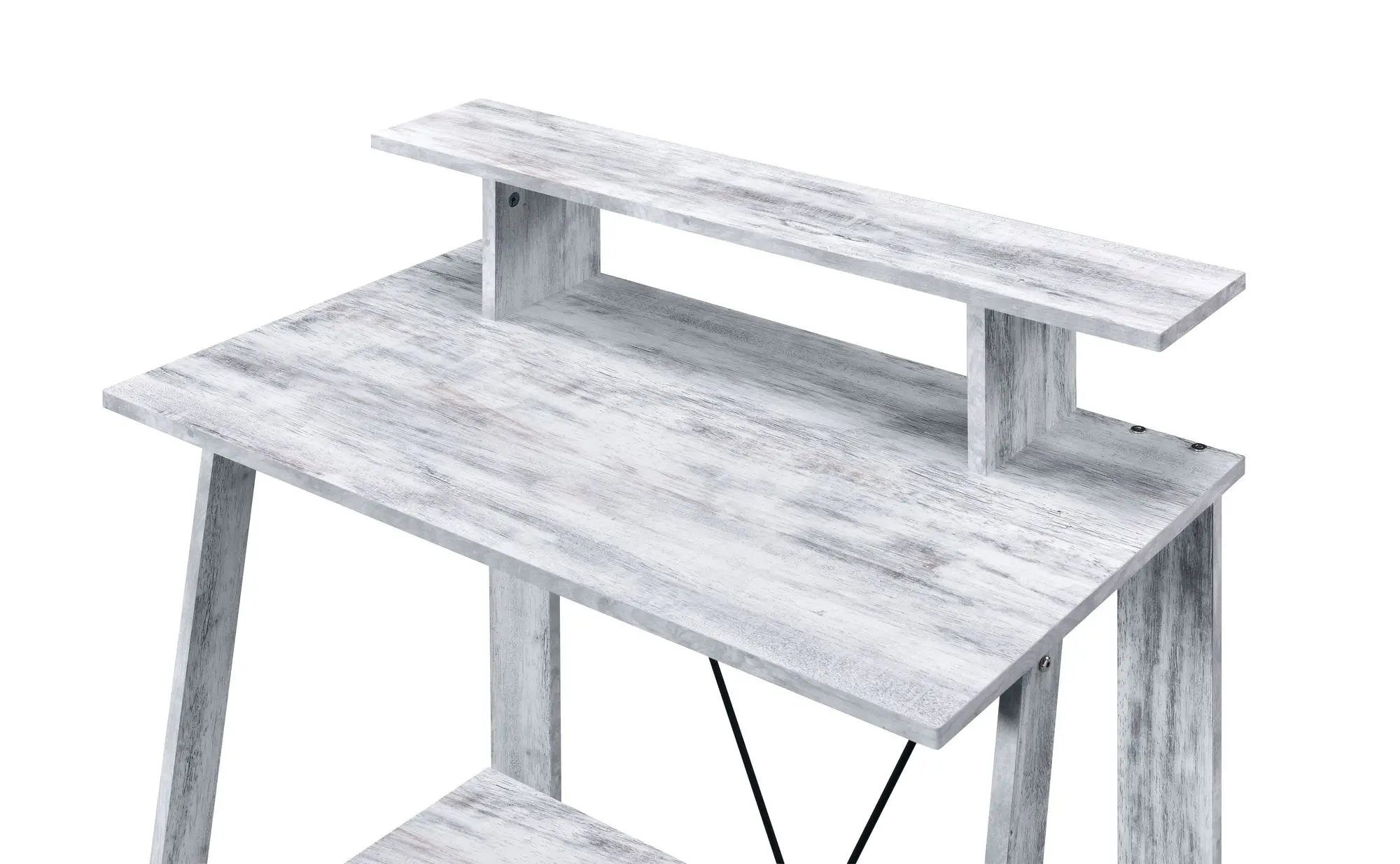 Nypho Antique White& Black Finish Writing Desk 6