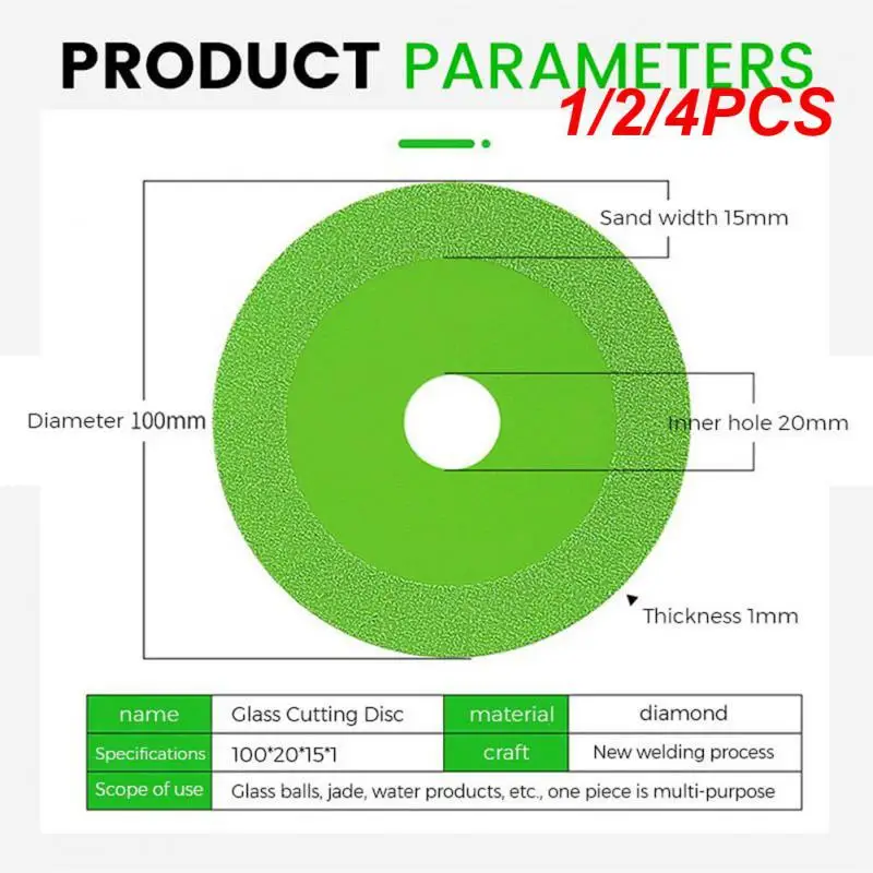 1/2/4PCS 115/125mm 22mm Inner Hole Glass Cutting Disc Marble Saw Blade Ceramic Tile Jade Grinding Polishing Cutting