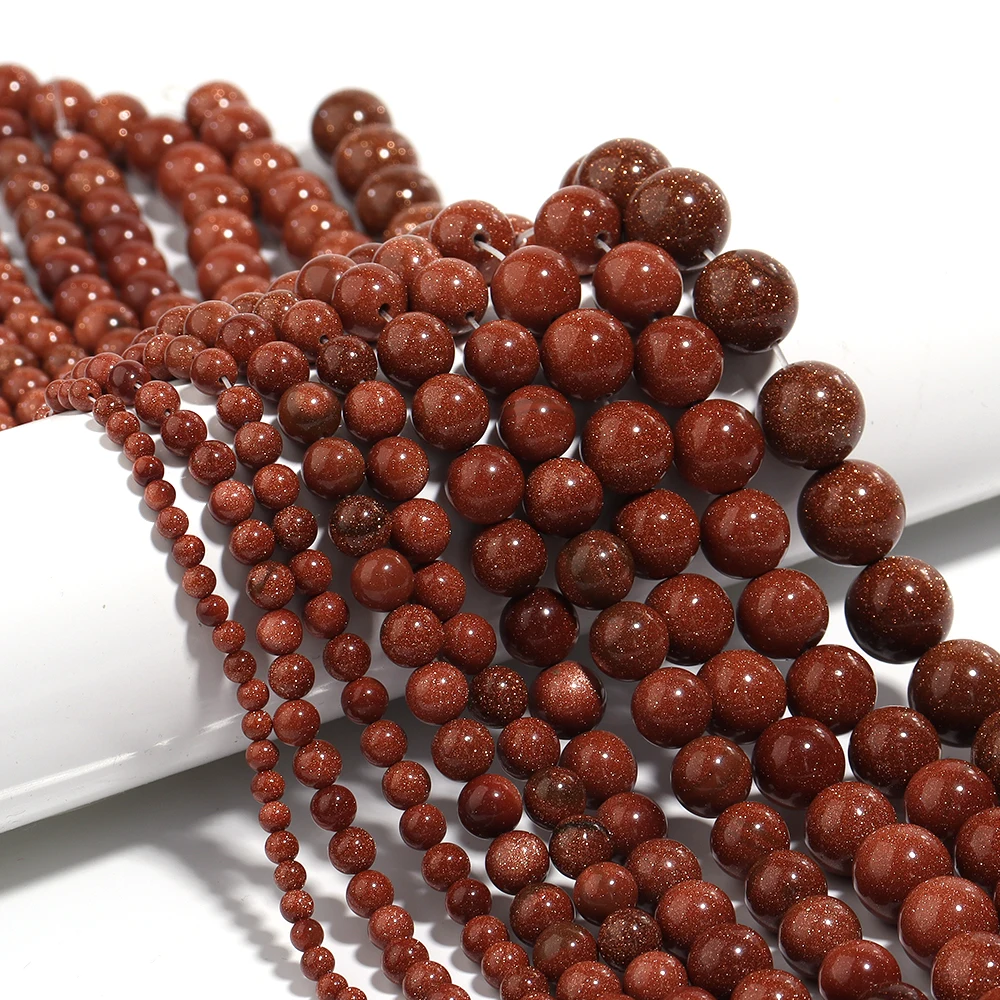Natural Stone Round Beads - Tiger Eye, Amethyst, Agate, Jade for Jewelry Making & DIY Projects