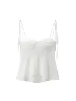 Asymmetric Bustier Tops for Women, Sweetheart Neck, Tied Thin Straps, Side Zipper, Female Camis, Sexy Fashion - Image 2