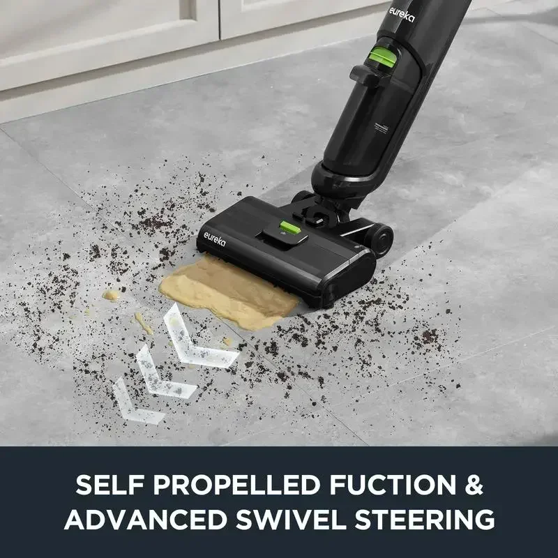 Eureka Cordless Wet Dry One Hard Floor Cleaner with Self System,Vacuum Mop for Multi-Surfaces, Perfect for Cleaning Sticky Messe