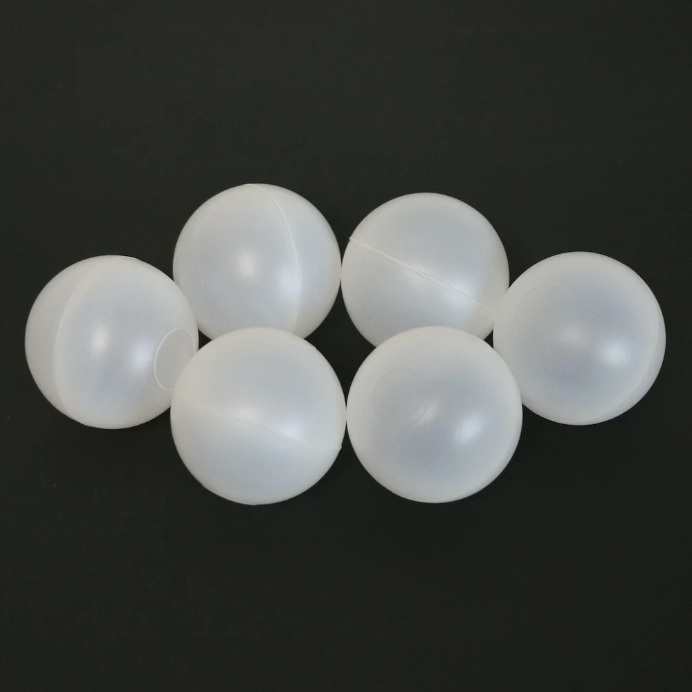 40mm 5pcs Polypropylene ( PP ) Hollow Plastic Balls Precision Sphere Made