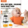 VEVOR Electric Meat Grinder with 4-Wing Stainless Steel Blades,2.5 Cup Glass Bowl, 400W Electric Food Chopper, or Baby Food,Meat 2