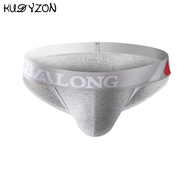 Slip en coton pour hommes, sous-vêtements taille basse Sexy pour hommes, slip Jockstrap pour homme, sous-vêtement respirant, Bikini, Lingerie pour hommes 1