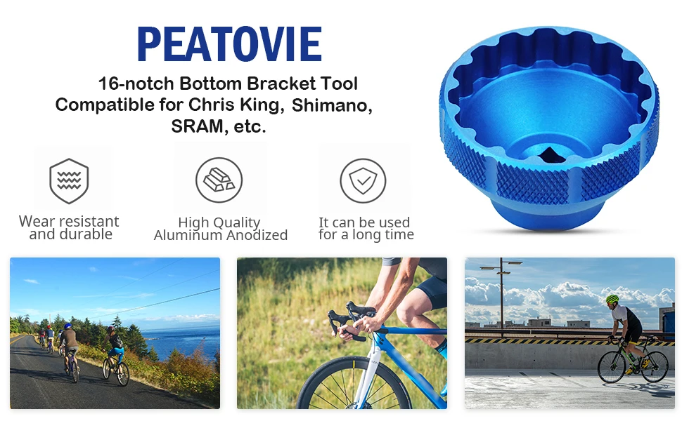 Description Picture 4 of item16-Notch Bottom Bracket Removal Tool BBT-69.2 Slot Bottom Support Tool Compatible with Shimano, SRAM, Chris King,,etc