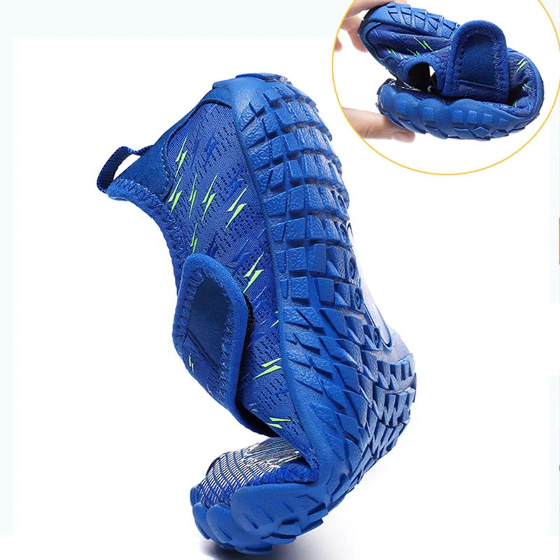 Children Non Slip Outdoor Water Sports Shoe Boy Girl Quick-Dry Barefoot Breathable Beach Wading Shoe Elastic Surfing Aqua Shoes