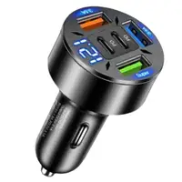250W 5 Ports Car Charger Fast Charging PD QC3.0 USB C Car Phone Charger Type C Adapter In Car For IPhone 5