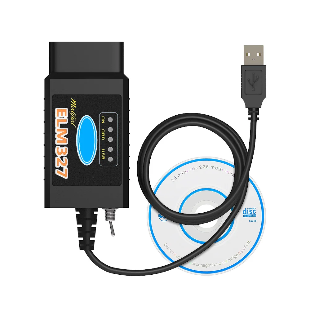 ELM327 USB modified for Ford ELMconfig HS-CAN / MS-CAN OBD2