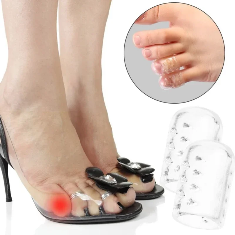 10pcs/set Silicone Toe Protector for Women Men Scalable Elastic Breathable Foot Care Finger Covers Gel Little Toe Tube Protector