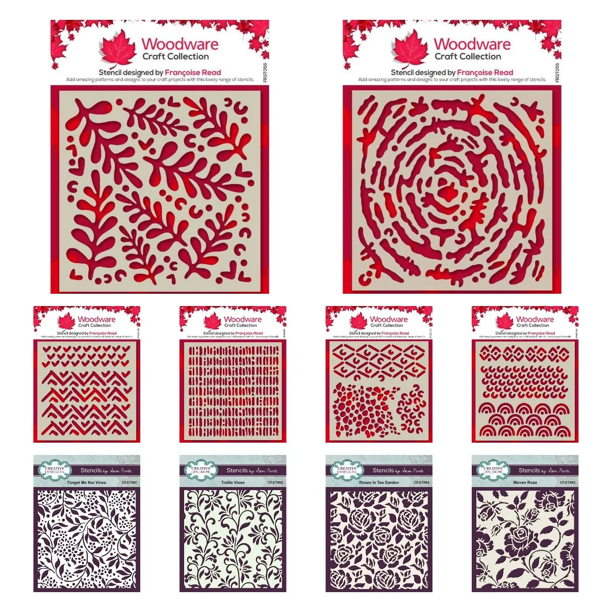 Rose In Tea Garden Woven Rose Traliccio Viti Tessere Tribali Foglie Rami Di Corallo Stencil A Strati Per Scrapbooking Stampo Da Colorare