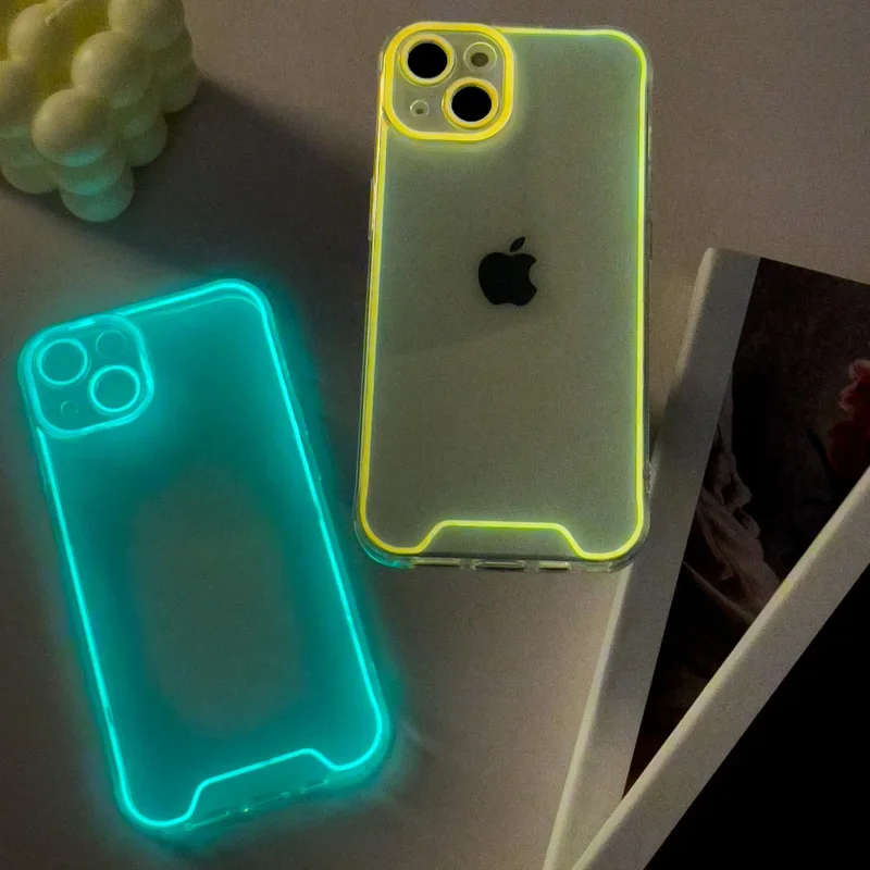 Luminous Soft Silicone Shockproof Night Light Phone Case Cover