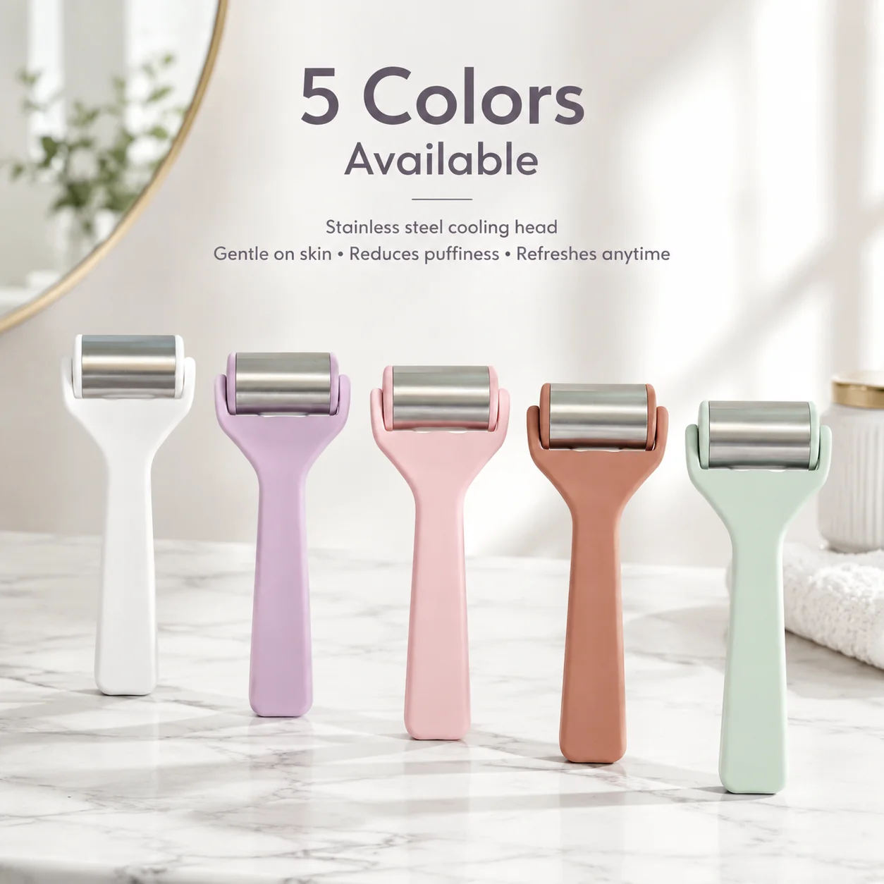 Revitalizing Ice Roller for Skin Rejuvenation and Anti-Aging Therapy