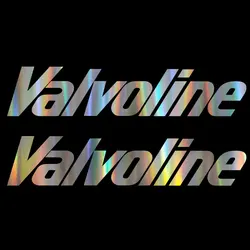 Premium Vinyl Sticker Set - Valvoline Design (2 Pack) - 20x4.1cm (PURPLE)