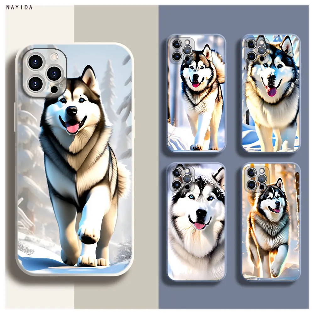 

Phone Case For Iphone 15 14 13 11 12 Mini Pro Max TPU Bag Soft Silicone New Cover Alaskan Malamute