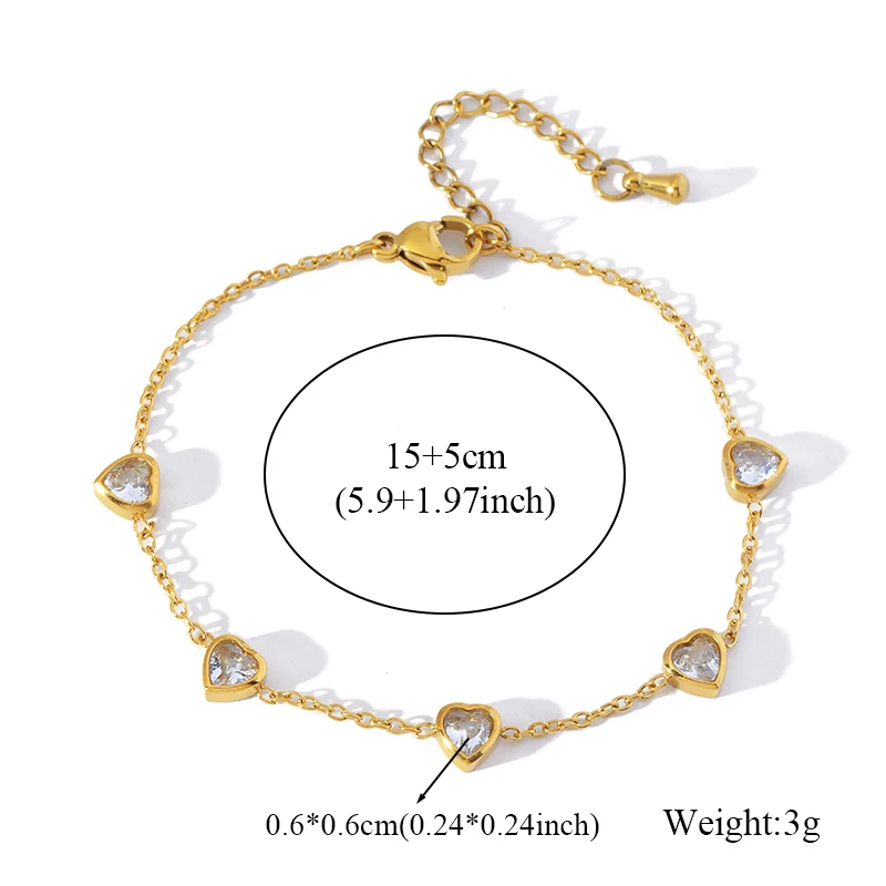 GANPUP 316L Edelstahl Schleifenknoten Zirkonia Halskette Armband Ohrringe Set Statement 18K PVD-Beschichtet Stilvolles Schmuckgeschenk – Detail 5