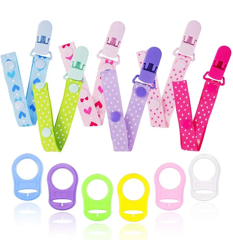 Baby Pacifier Clips Boys Girls Teeth Toy Fixing Straps and Silicone Spacer Sets Two Adjustable Lengths Cartoon Teething Pictures Baby Pacifier Clips Boys Girls Teeth Toy Fixing Straps and Silicone Spacer Sets Two Adjustable Lengths Cartoon Teething Pictures