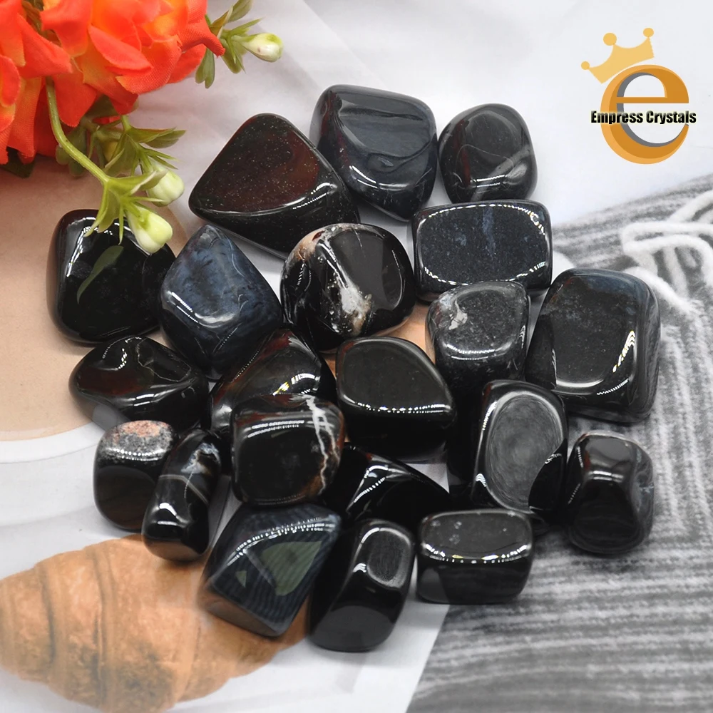 Black Onyx Tumbled Stones