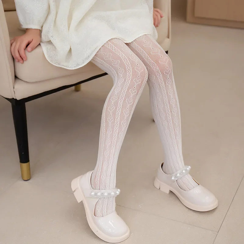 Thin Breathable Baby Girl Tights Kids Dance Stocking Sock Children School Student Uniform Tights Princess Mesh Pantyhose Hosiery