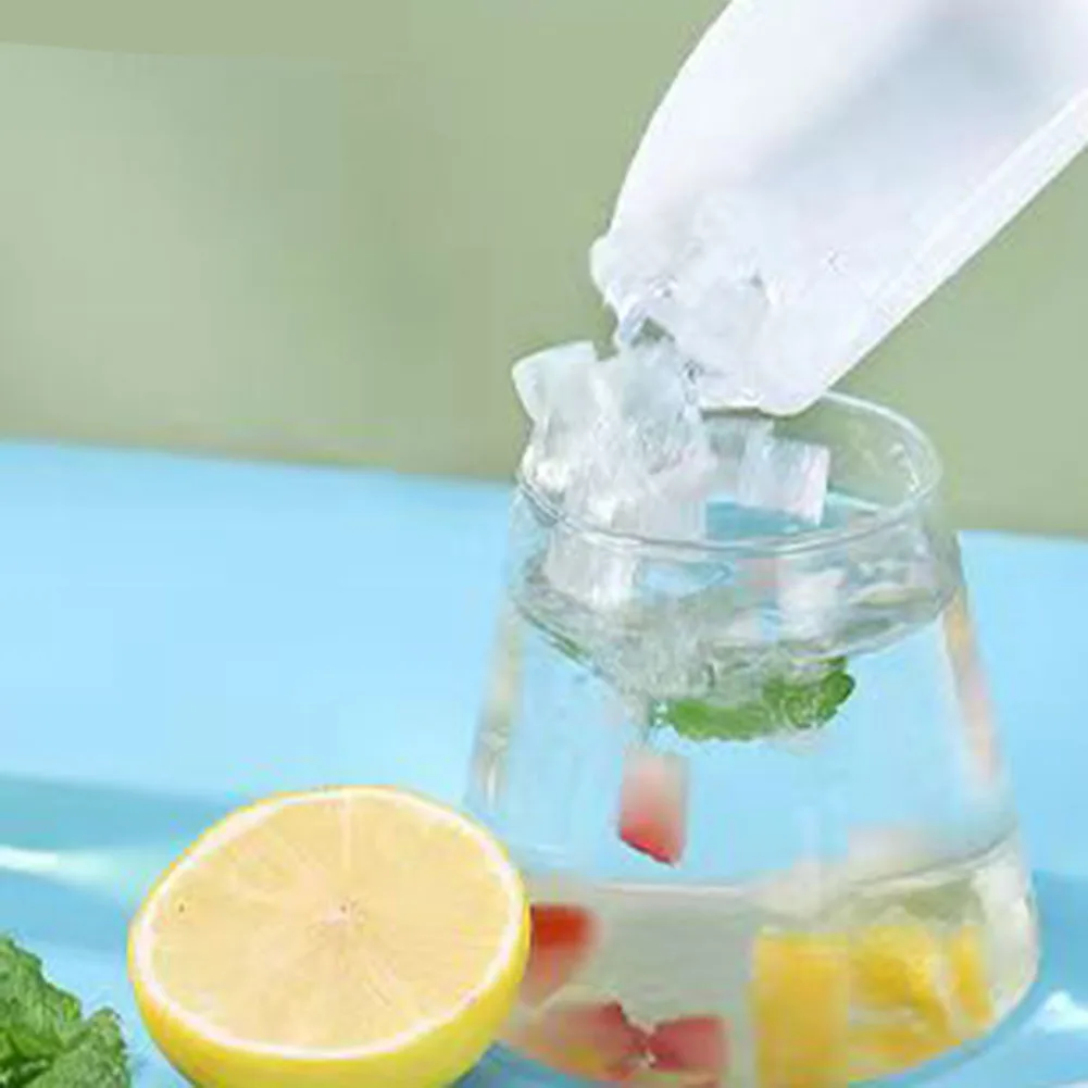 160 Grid Mini Silicone Ice Tray Ice Cubes Foldable Mold- Breaker Grid Tray Small Square Mold- Maker Silicone