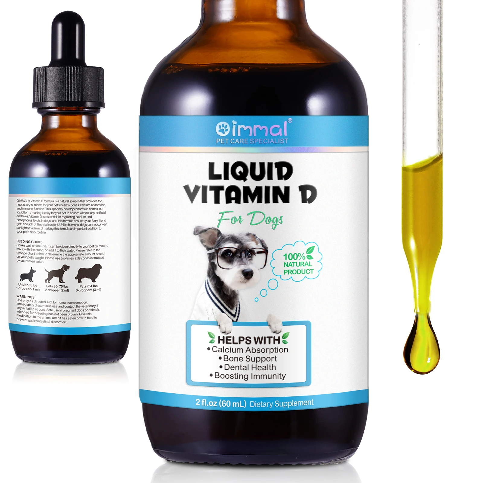 Liquid Vitamin D Supplement for Dogs Juliemed