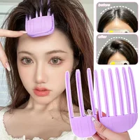 Korean Fluffy Hair Roots Clip Purple Hairs Styling Tool Fork Comb Hairdressing High-top Artifact Wind-shaped Comb Shaping Tools 2