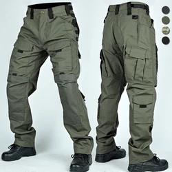 Outdoor Tactical Pants Men's Multi-Pockets Combat Training Pants Ripstop Breathable  Field Cargo Trousers Spring Autumn