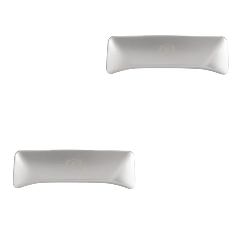 2X P Pulsante Pedale Interruttore Di Rilascio Del Freno Decorazione Adesivi In Acciaio Inossidabile Per Mercedes Benz Classe E W212 Classe C Glk