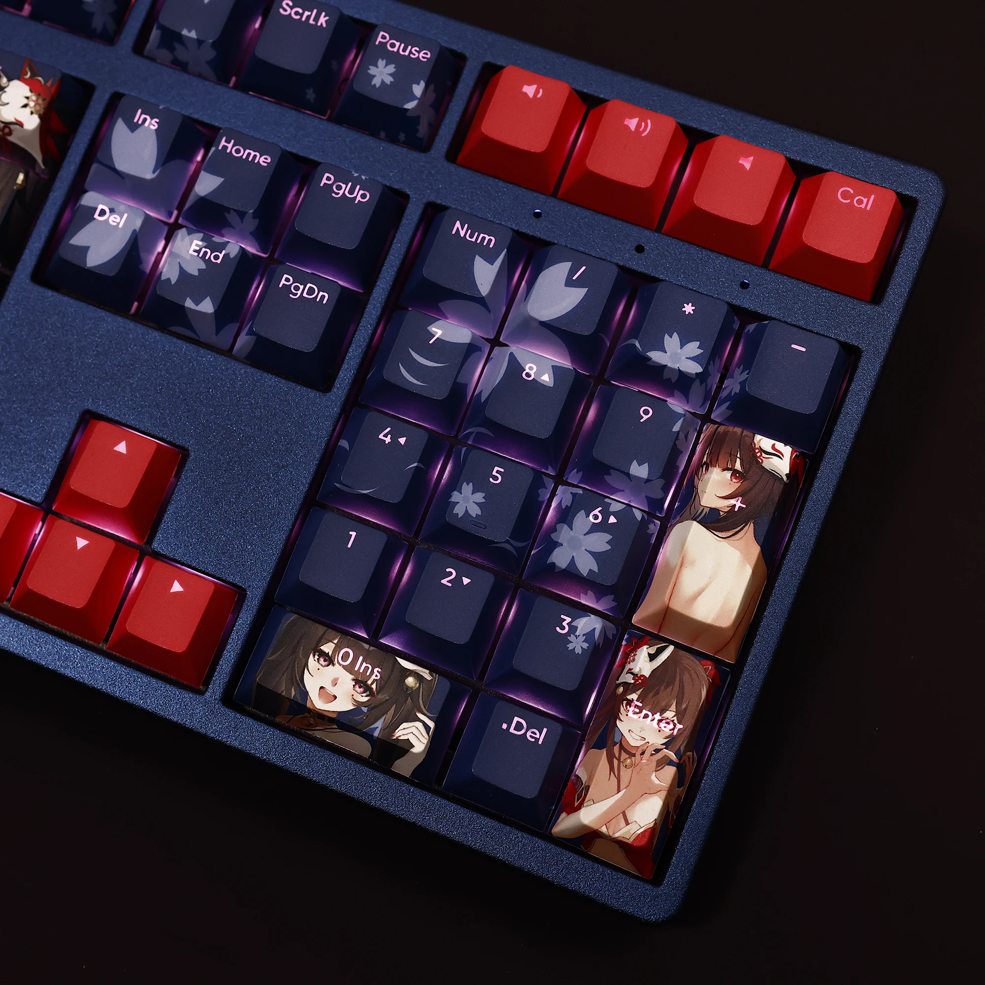 Keycap Sparkle para Teclado Mecânico 108 Keycap em Branco Estrela Trilho Pbt Dye Sublimação Luz Interruptor de Cereja Transmissor Tampa de Chave Cruzada - Imagem 3
