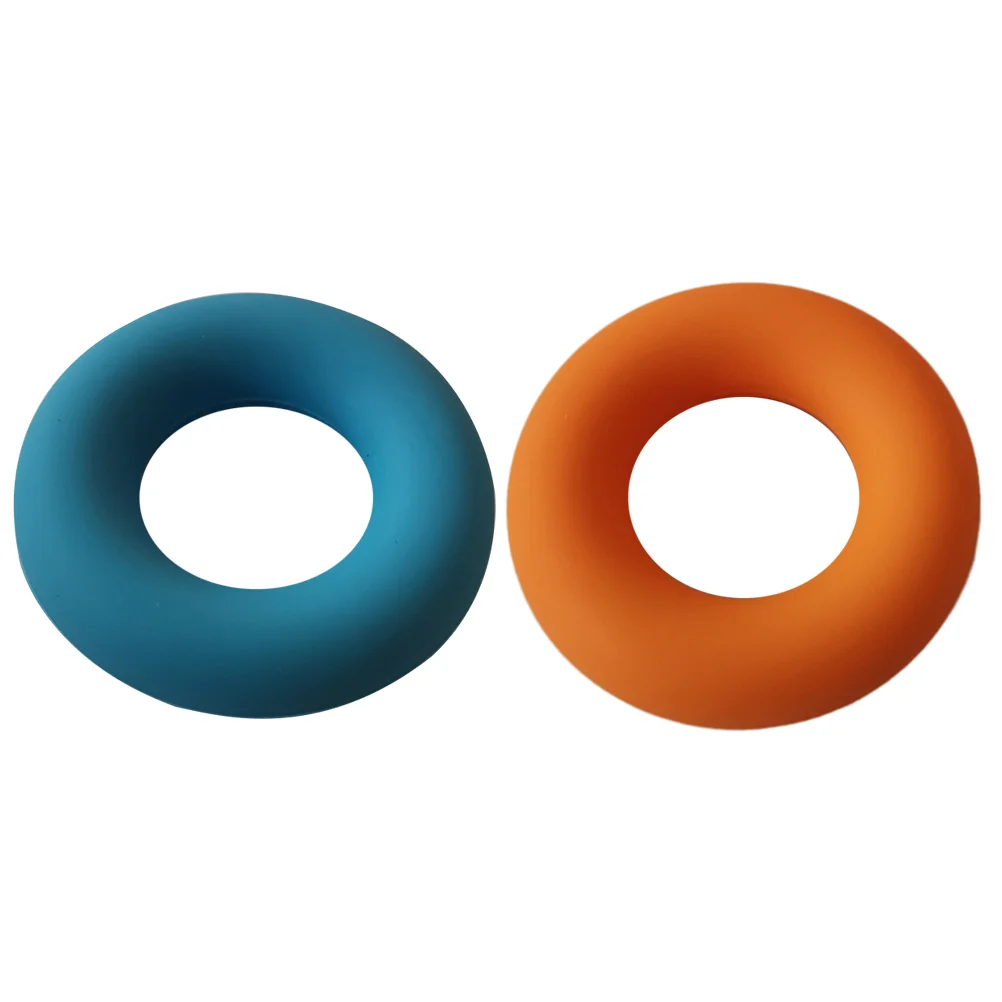 

2PCS Silicone Hand Grip Environmentally Friendly Silicone Grip Ring O-shaped Hand Grip Strengthener Rings for Home Office Mixed