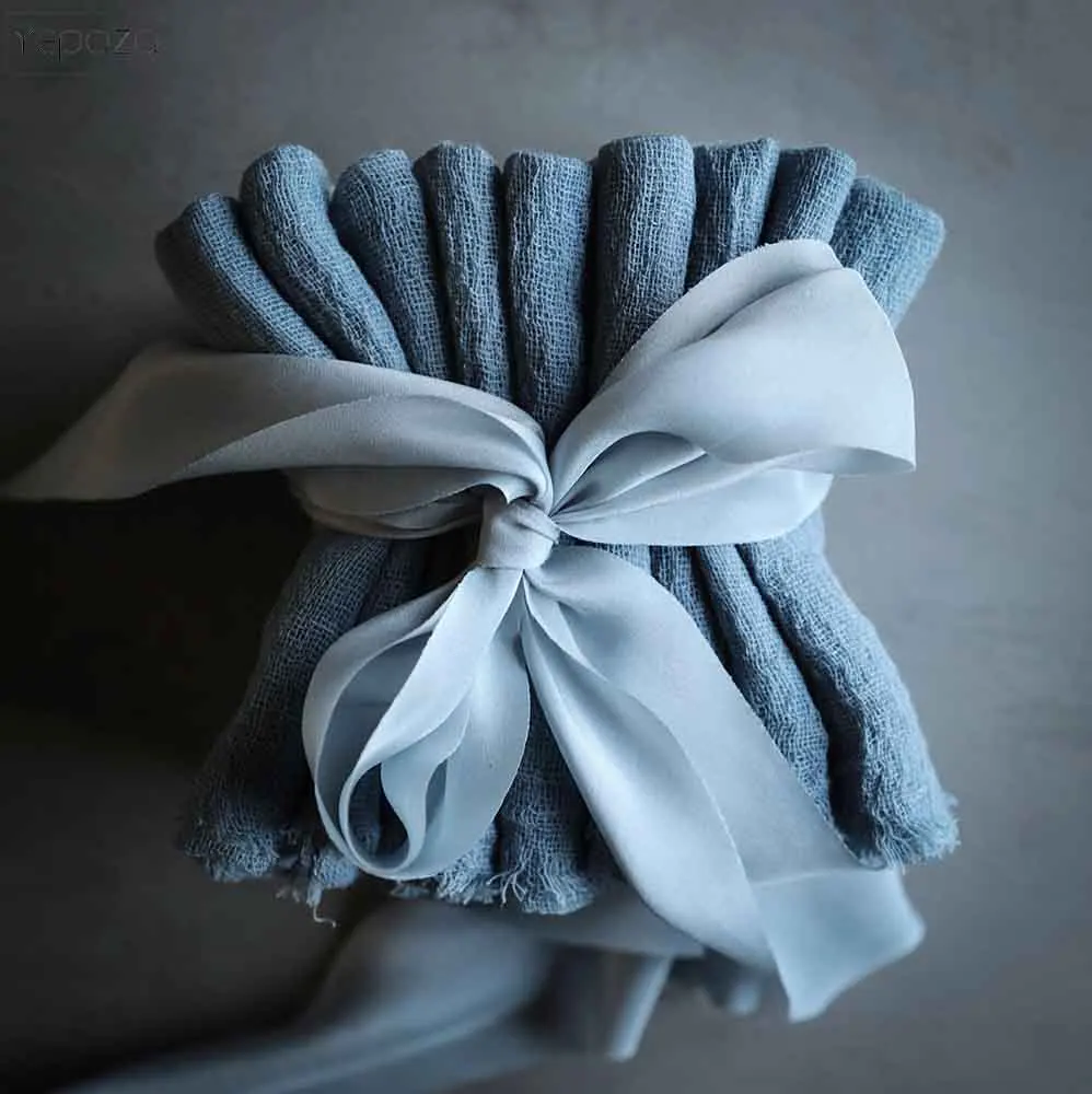 YEPQZQ home decor love napkins 20x20 inch cloth napkins wedding table decoration party dinner 100% cotton gauze set