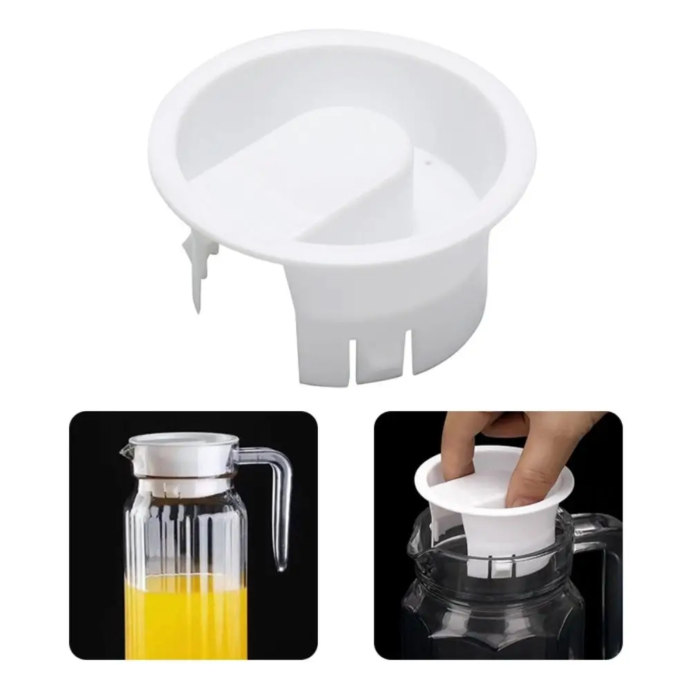 White Plastic Cup Lids Covers Durable 7.6CM Lids Covers Anti Dust Non Splash Glass Water Carafe Bottle Plugs Leak Proof Caps