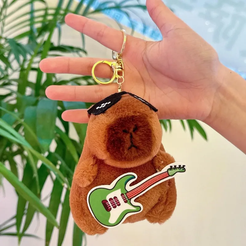 Cute Capybara Plush Doll Keychain Toy for Kids